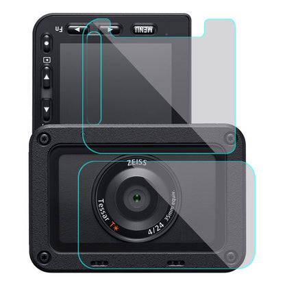 PULUZ PU406 For Sony RX0 II / RX0 Camera Front Lens Rear Display Screen Protector HD Anti Fingerprint AF Protection Film