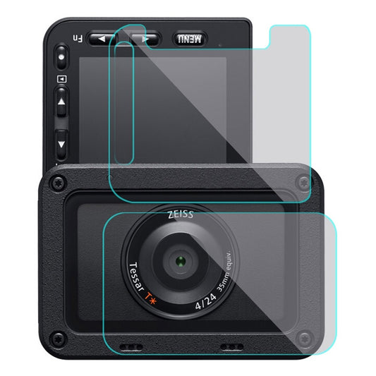 PULUZ PU406 For Sony RX0 II / RX0 Camera Front Lens Rear Display Screen Protector HD Anti Fingerprint AF Protection Film