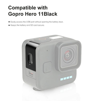 PULUZ PU911B Style B For GoPro HERO11 Black Mini Metal Side Cover Small Action Camera Accessories