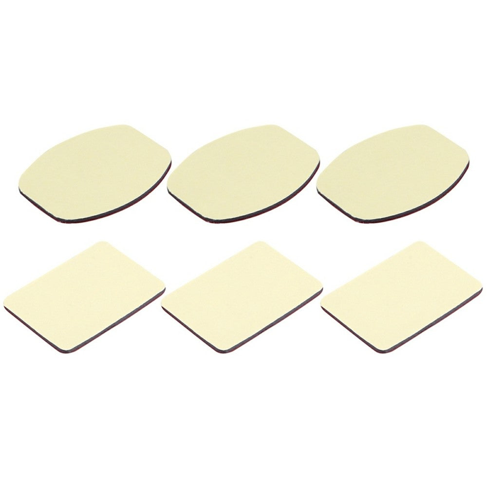 PULUZ PU14 6Pcs / Set Sticker for GoPro HERO11 Black / HERO10 Black / HERO9 Black / Hero 8 / Hero 7 Curved and Flat Adhesive Pads