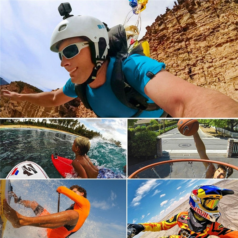 PULUZ PU14 6Pcs / Set Sticker for GoPro HERO11 Black / HERO10 Black / HERO9 Black / Hero 8 / Hero 7 Curved and Flat Adhesive Pads