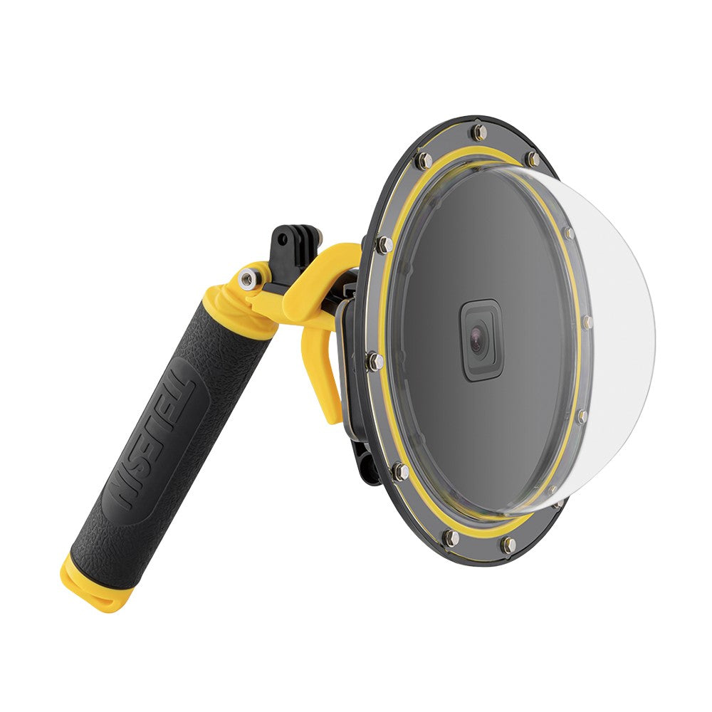 TELESIN AT1104 Dome Port with Floating Handle Trigger for GoPro Hero 9 Black Underwater Dive Case