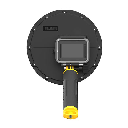 TELESIN AT1104 Dome Port with Floating Handle Trigger for GoPro Hero 9 Black Underwater Dive Case