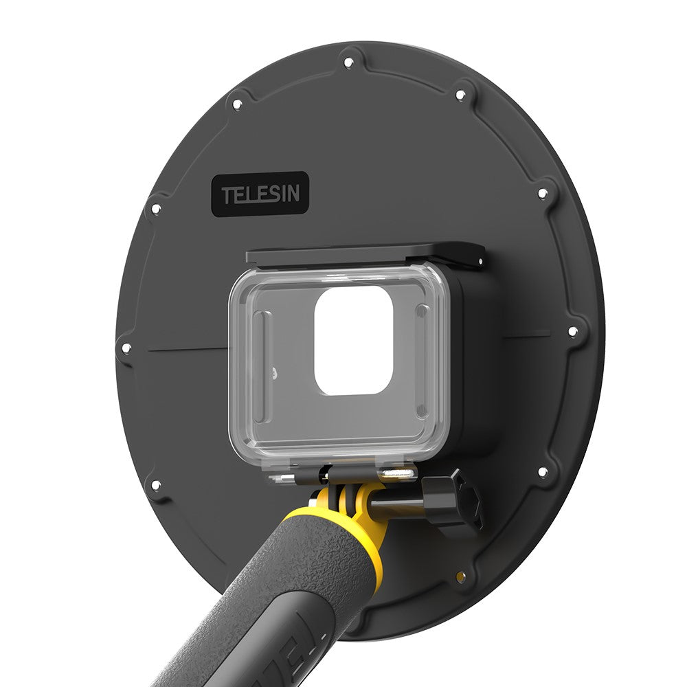 TELESIN AT1104 Dome Port with Floating Handle Trigger for GoPro Hero 9 Black Underwater Dive Case