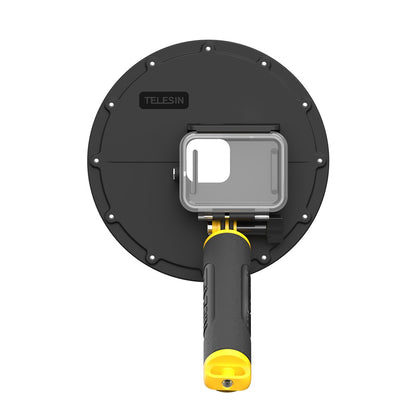 TELESIN AT1104 Dome Port with Floating Handle Trigger for GoPro Hero 9 Black Underwater Dive Case