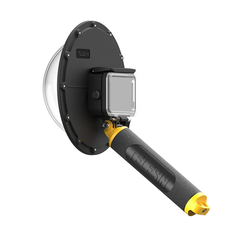 TELESIN AT1104 Dome Port with Floating Handle Trigger for GoPro Hero 9 Black Underwater Dive Case