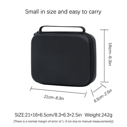 For DJI Osmo 360 Panoramic Camera Storage Case PU Leather Handbag Carrying Bag