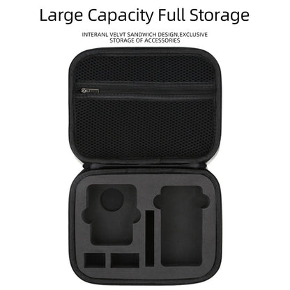For DJI Osmo 360 Panoramic Camera Storage Case PU Leather Handbag Carrying Bag