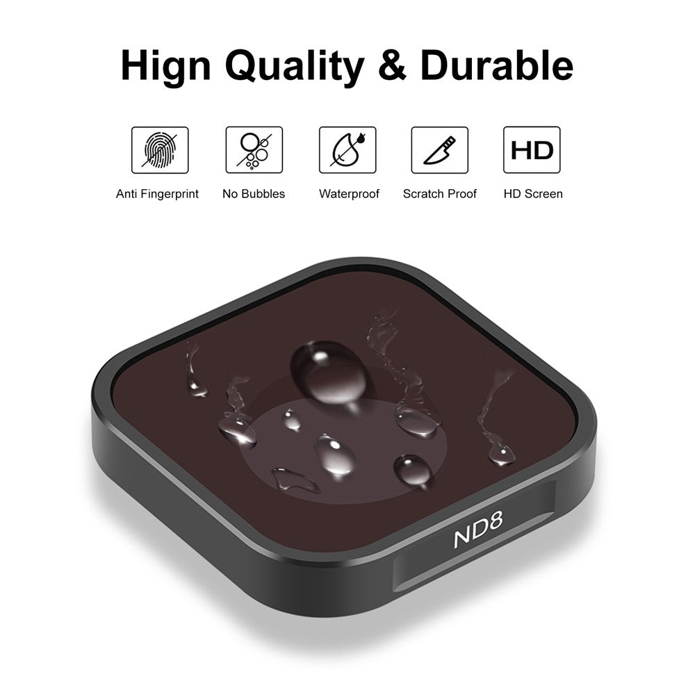 PULUZ PU920 ND8 Filter for GoPro HERO11 Black  /  HERO11 Black Mini  /  HERO10 Black  /  HERO9 Black Optical Glass Camera Lens Filter