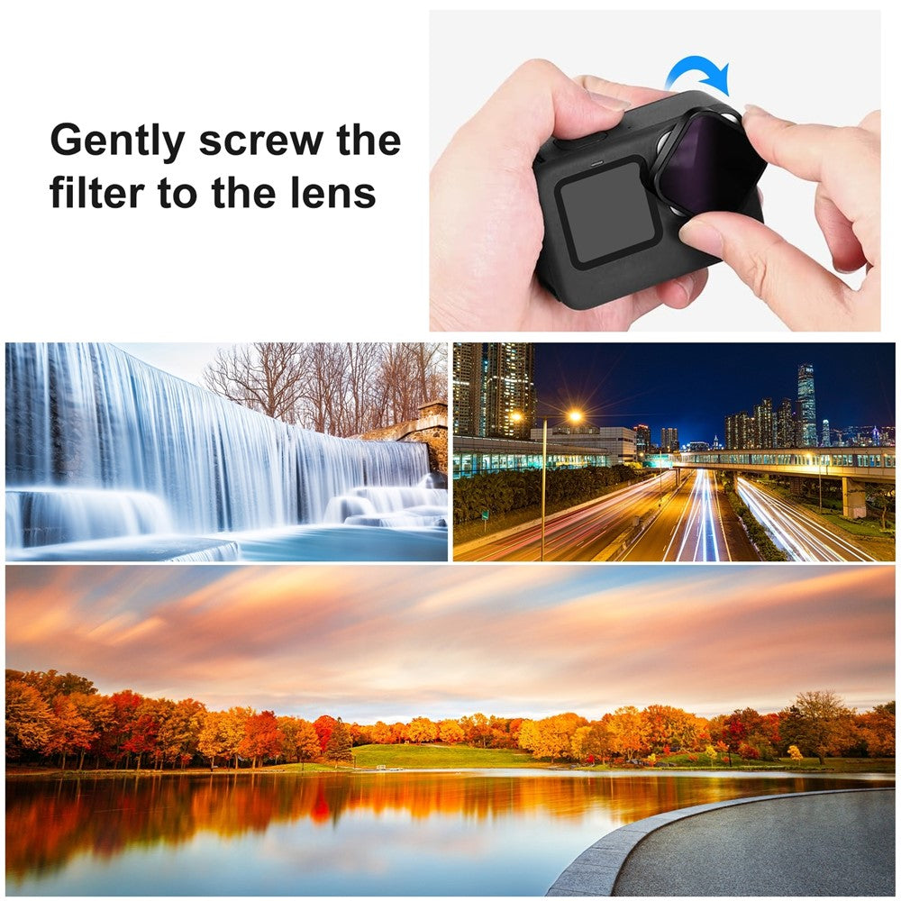 PULUZ PU922 ND32 Filter for GoPro HERO11 Black  /  HERO11 Black Mini  /  HERO10 Black  /  HERO9 Black Optical Glass Camera Lens Filter