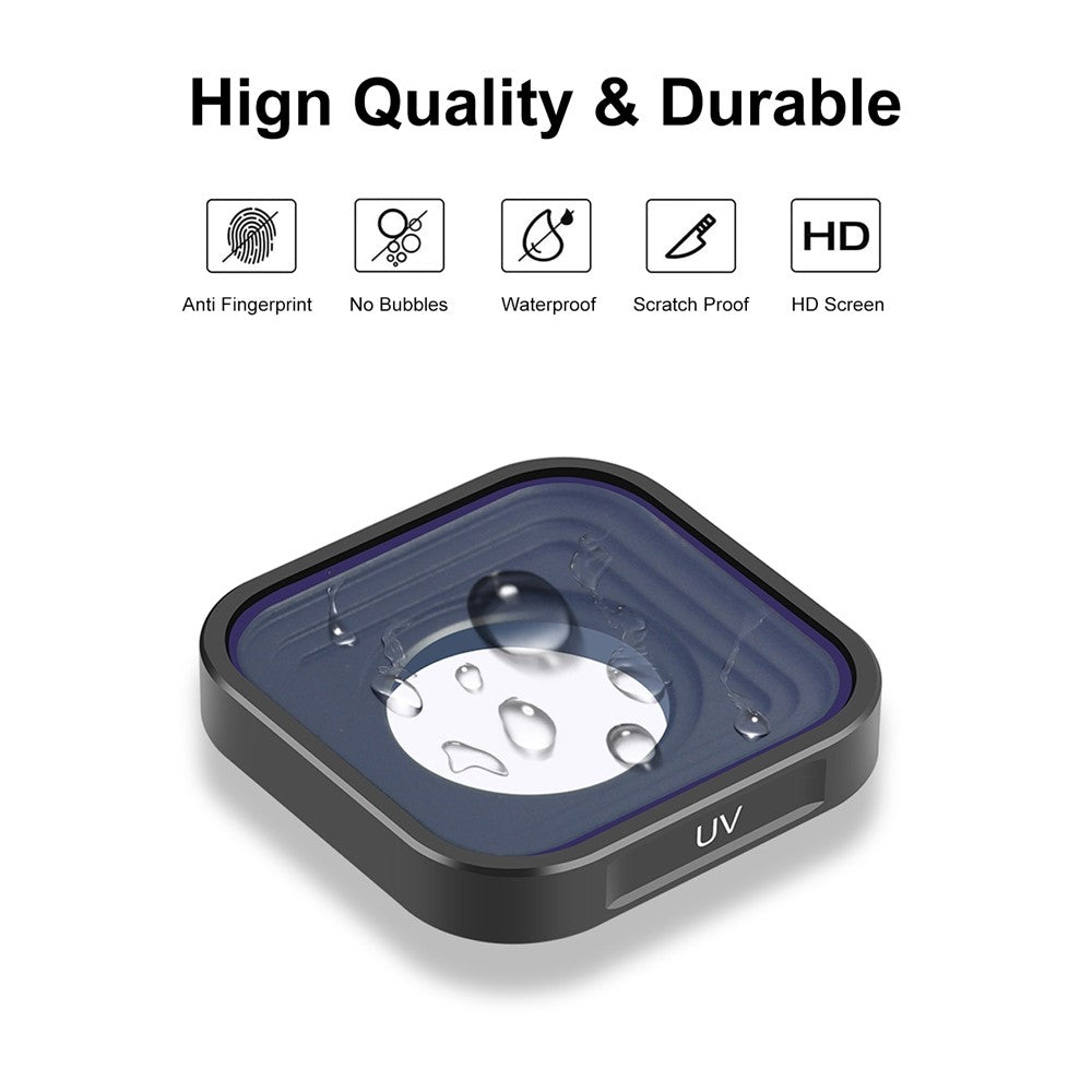PULUZ PU923 UV Filter for GoPro HERO11 Black  /  HERO11 Black Mini  /  HERO10 Black  /  HERO9 Black Optical Glass Camera Lens Filter