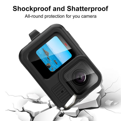PULUZ PU948 For GoPro HERO13 Black Scratch Resistant Silicone Protective Case with Lens Cap and Hand Strap Set