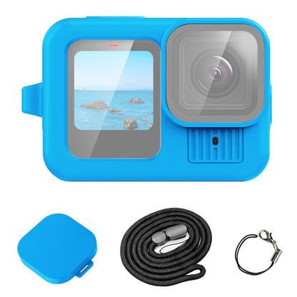 PULUZ PU948 For GoPro HERO13 Black Scratch Resistant Silicone Protective Case with Lens Cap and Hand Strap Set