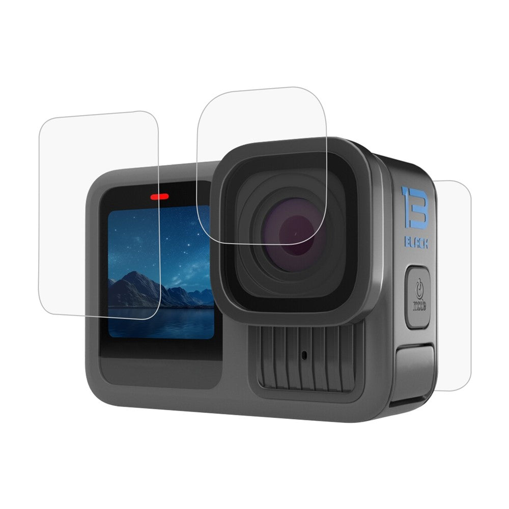 PULUZ PU954T For GoPro HERO13 Black High Transparency Front + Rear Screen Protector with Tempered Glass Lens Film