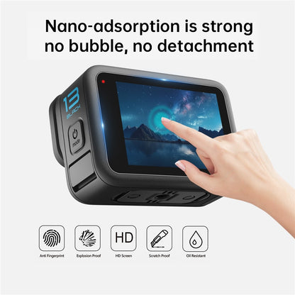 PULUZ PU954T For GoPro HERO13 Black High Transparency Front + Rear Screen Protector with Tempered Glass Lens Film