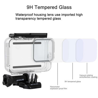 PULUZ PU353 For GoPro HERO8 Black Underwater Housing Waterproof Case 60M Diving Protective Shell