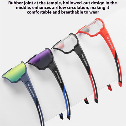 ROCKBROS Sports Glasses for Cycling Running Shatterproof PC Lens Windproof Polarized Sunglasses