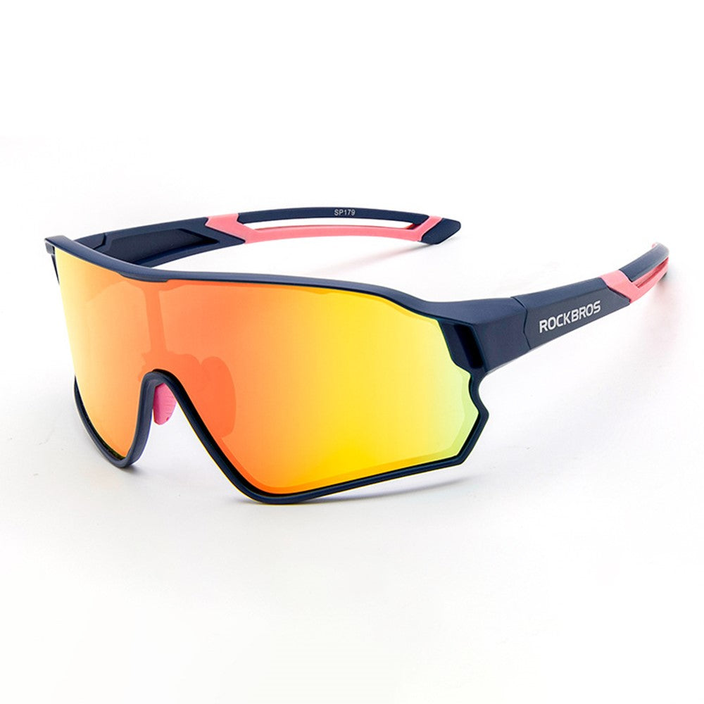 ROCKBROS Sports Glasses for Cycling Running Shatterproof PC Lens Windproof Polarized Sunglasses