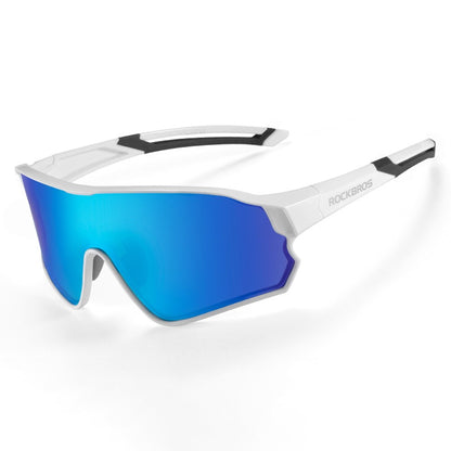ROCKBROS Sports Glasses for Cycling Running Shatterproof PC Lens Windproof Polarized Sunglasses