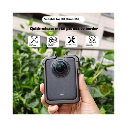 For DJI Osmo 360 Camera Quick Release Protective Frame Aluminum Alloy Cold Shoe Mount