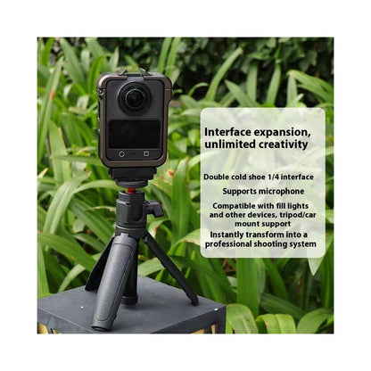 For DJI Osmo 360 Camera Quick Release Protective Frame Aluminum Alloy Cold Shoe Mount