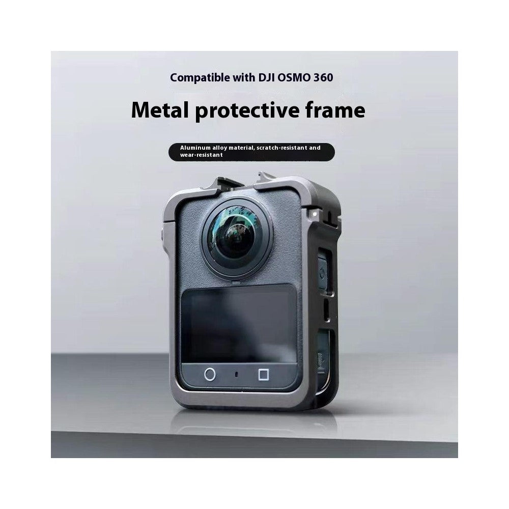 For DJI Osmo 360 Camera Quick Release Protective Frame Aluminum Alloy Cold Shoe Mount
