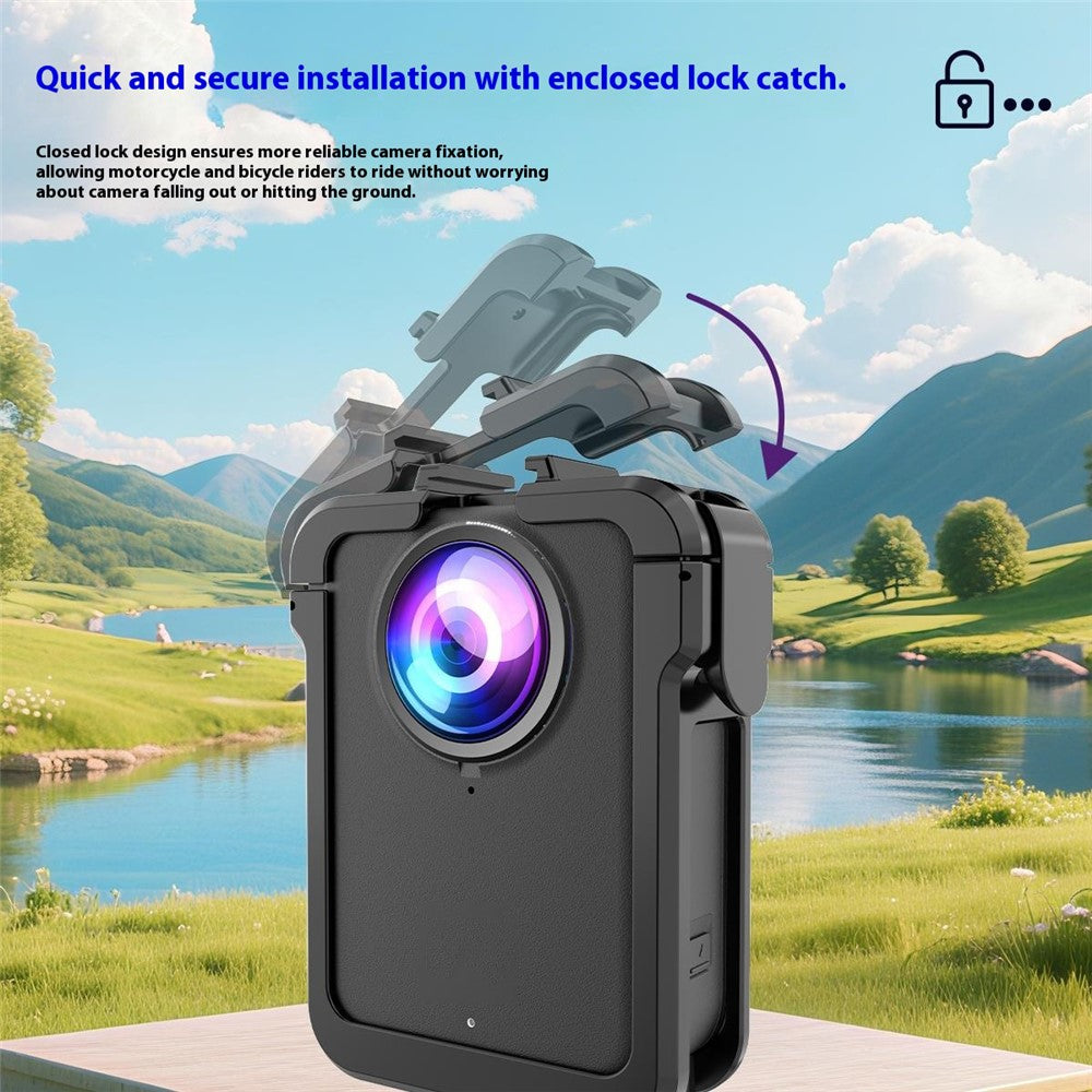 For DJI Osmo 360 Camera Cage Magnetic Quick Release Hard PC Protective Frame with 1 / 4" Adapter