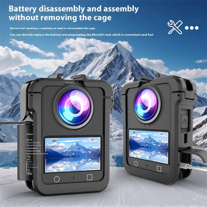 For DJI Osmo 360 Camera Cage Magnetic Quick Release Hard PC Protective Frame with 1 / 4" Adapter
