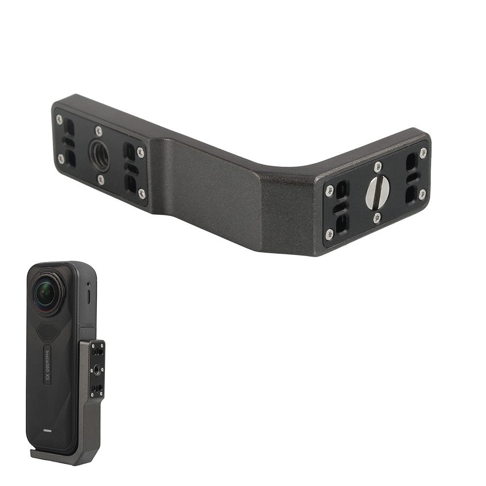 For Insta360 X5 / X4 / X3 Camera Mount Horizontal Vertical Aluminum Alloy Anti Shake Mounting Bracket