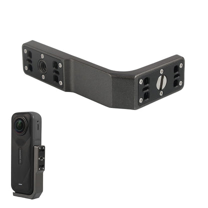 For Insta360 X5 / X4 / X3 Camera Mount Horizontal Vertical Aluminum Alloy Anti Shake Mounting Bracket