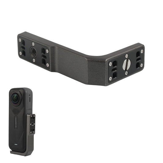 For Insta360 X5 / X4 / X3 Camera Mount Horizontal Vertical Aluminum Alloy Anti Shake Mounting Bracket
