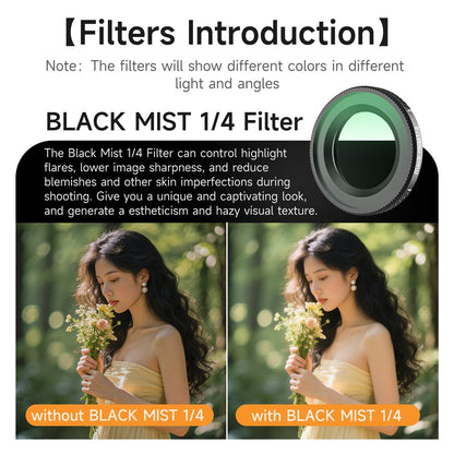 SUNNYLIFE ON-FI081 6Pcs / Set For DJI Osmo Nano 1 / 4 Black Mist + CPL + ND8 + ND16 + ND32 + ND64 Filter Optical Glass Lens Drone Filters