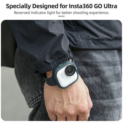 SUNNYLIFE GU-ZD043 For Insta360 Go Ultra Silicone Case Wristband Cover Multi-Functional Camera Accessory