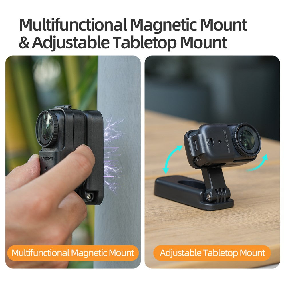 SUNNYLIFE ON-DZ063 For DJI Osmo Nano Magnetic Mount Stand 360 Degree Rotatable Folding Camera Holder