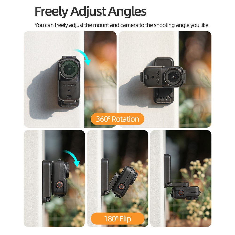 SUNNYLIFE ON-DZ063 For DJI Osmo Nano Magnetic Mount Stand 360 Degree Rotatable Folding Camera Holder