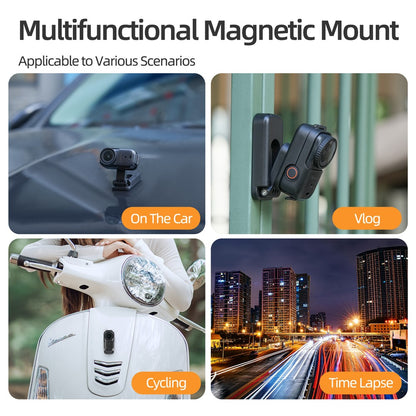 SUNNYLIFE ON-DZ063 For DJI Osmo Nano Magnetic Mount Stand 360 Degree Rotatable Folding Camera Holder