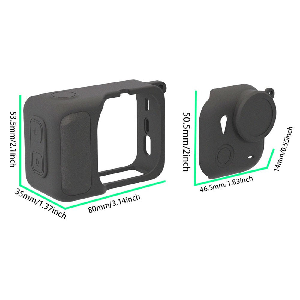 For Insta360 Go Ultra Protective Cover Action Camera and Lens Silicone Case Dust-Proof Scratch-Resistant Shock-Absorbing