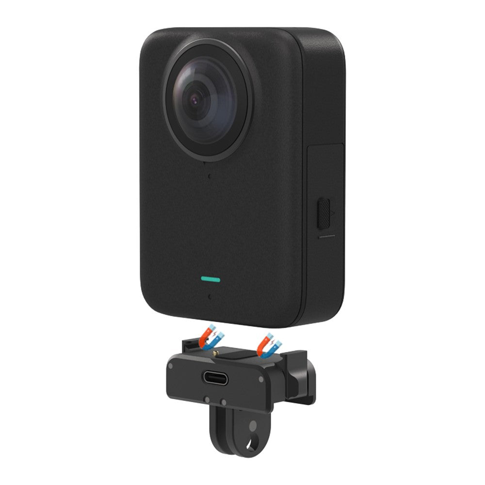 For DJI Osmo 360 / Action 5 / 4 / 3 Camera Magnetic Adapter Quick Release Mount with Type-C Charging Interface