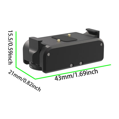 For DJI Osmo 360 / Action 5 / 4 / 3 Camera Magnetic Adapter Quick Release Mount with Type-C Charging Interface