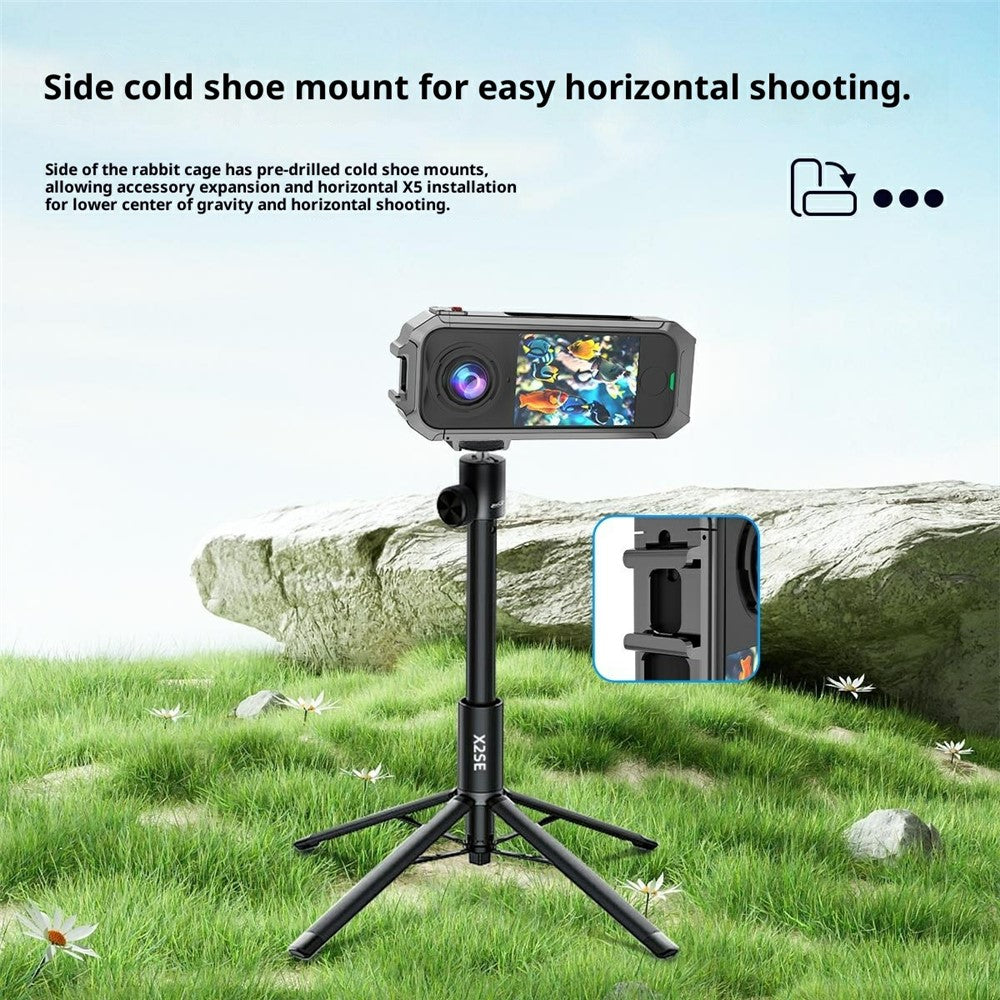 For Insta360 X4 Air Camera Metal Cage Quick Release Magnetic Protective Frame