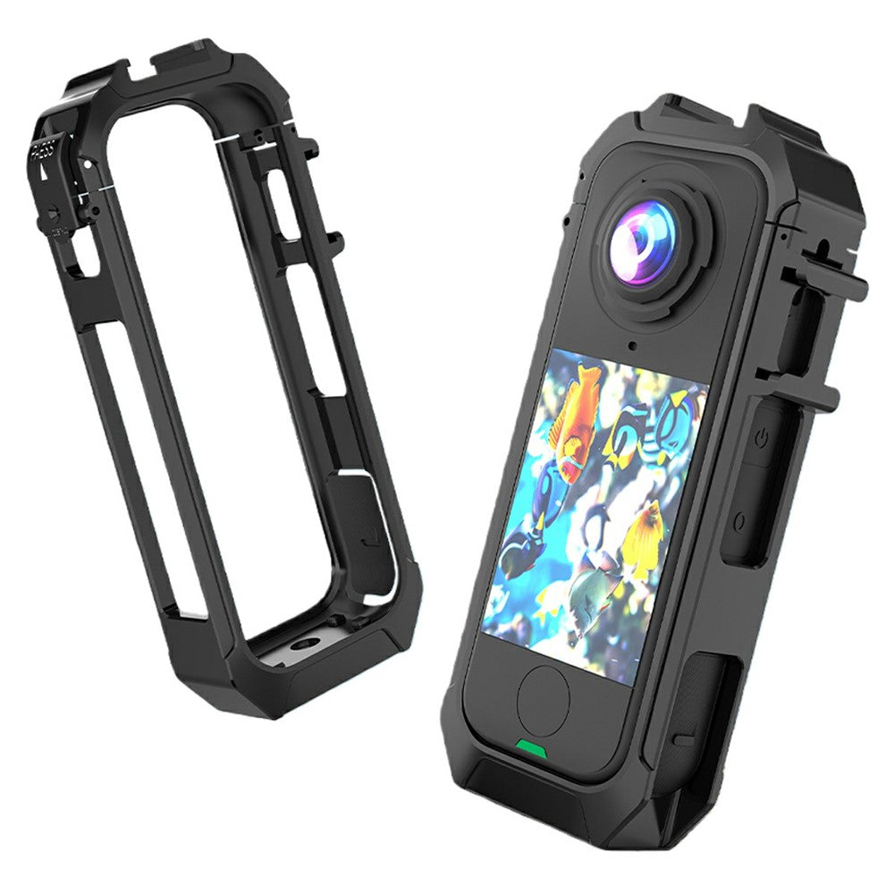 For Insta360 X4 Air Camera Cage Quick Release Magnetic Base Plastic Protective Frame