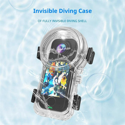 For Insta360 X4 Air Camera Invisible Diving Case 50m Waterproof Shell for Magnetic Quick Release Base