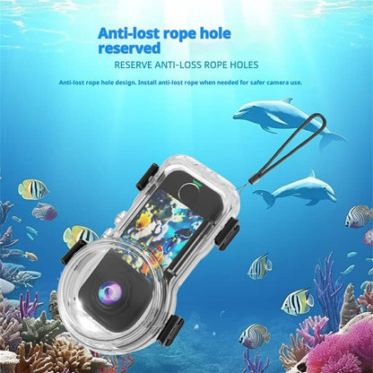 For Insta360 X4 Air Camera Invisible Diving Case 50m Waterproof Shell for Magnetic Quick Release Base