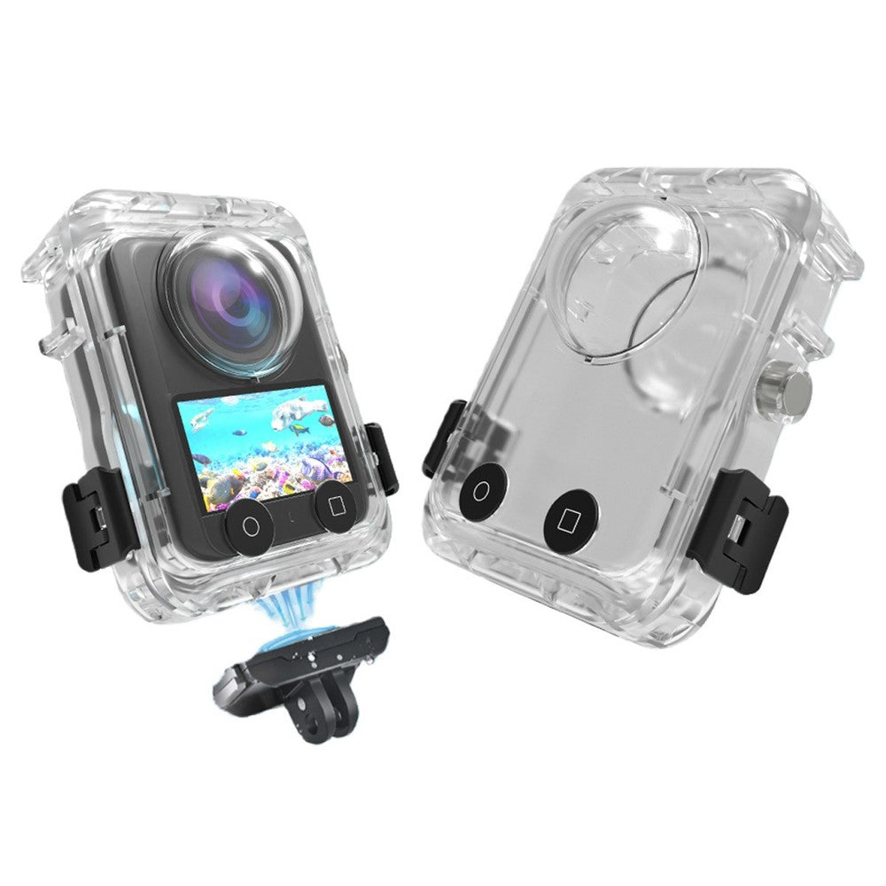 For DJI Osmo 360 Panoramic Action Camera Waterproof Case 60m Underwater Protection Shell Compatible with Magnetic Quick-Release Base