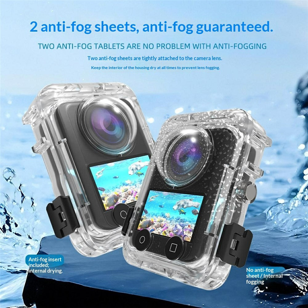 For DJI Osmo 360 Panoramic Action Camera Waterproof Case 60m Underwater Protection Shell Compatible with Magnetic Quick-Release Base