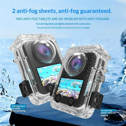 For DJI Osmo 360 Panoramic Action Camera Waterproof Case 60m Underwater Protection Shell Compatible with Magnetic Quick-Release Base