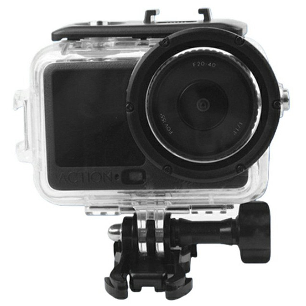 For DJI Osmo Action 6 Waterproof Case 60m Diving Action Camera Protective Shell with HD Tempered Glass Lens