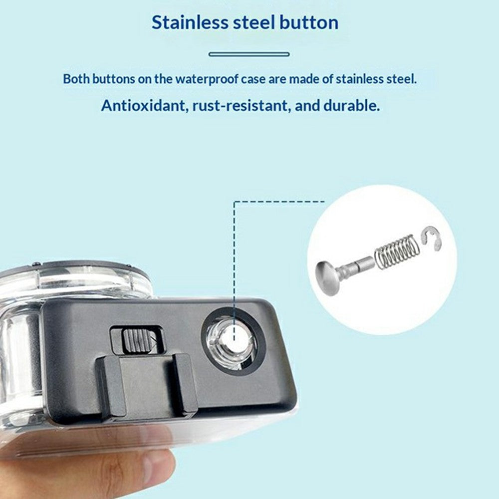 For DJI Osmo Action 6 Waterproof Case 60m Diving Action Camera Protective Shell with HD Tempered Glass Lens