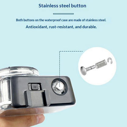 For DJI Osmo Action 6 Waterproof Case 60m Diving Action Camera Protective Shell with HD Tempered Glass Lens