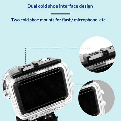 For DJI Osmo Action 6 Waterproof Case 60m Diving Action Camera Protective Shell with HD Tempered Glass Lens